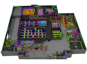 large trampoline park
