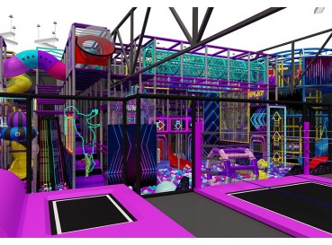 Large trampoline park center