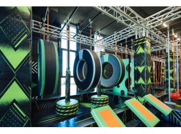 Ninja warrior obstacle course