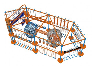 Rope playground equipment